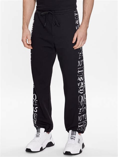 Versace Jeans Couture Regular Hose in Schwarz 